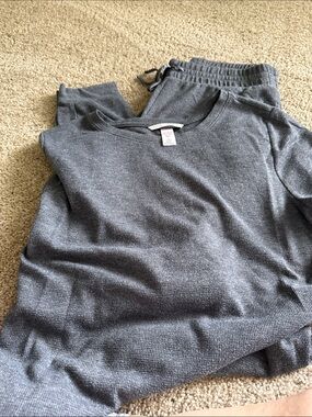 Victoria's Secret Gray Thermal Lounge Set